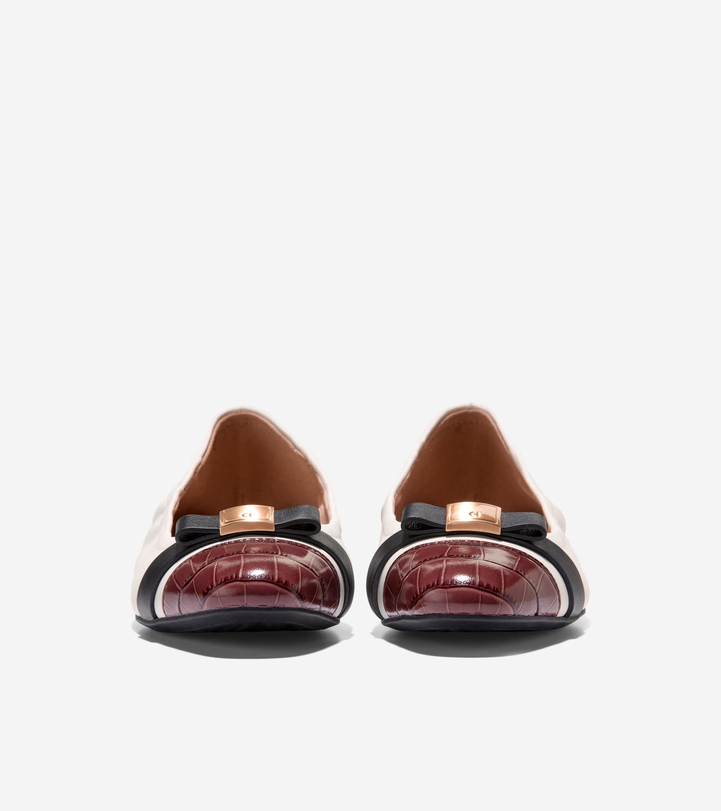 Women's Go-To Tova Bow Ballet Flats in White | Cole Haan
