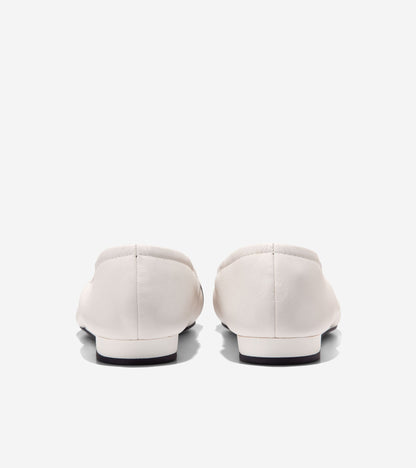 Women's Go-To Tova Bow Ballet Flats in White | Cole Haan