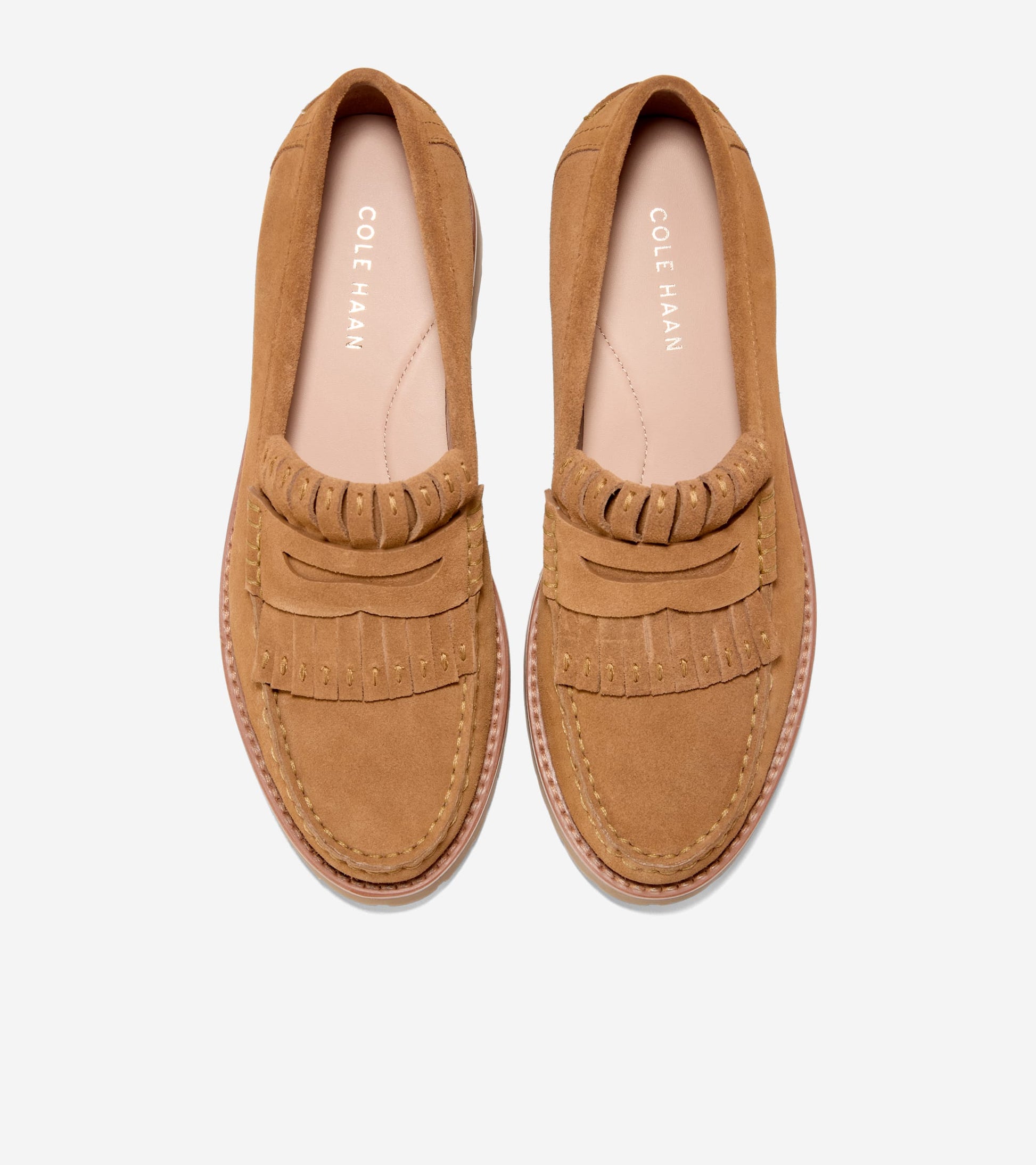 Women's Treena Lug Kiltie Loafers in Brown | Cole Haan