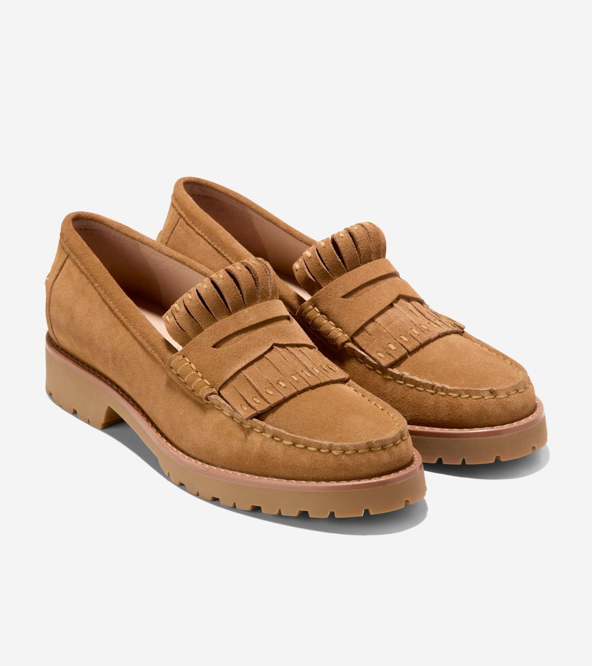 Women's Treena Lug Kiltie Loafers in Brown | Cole Haan