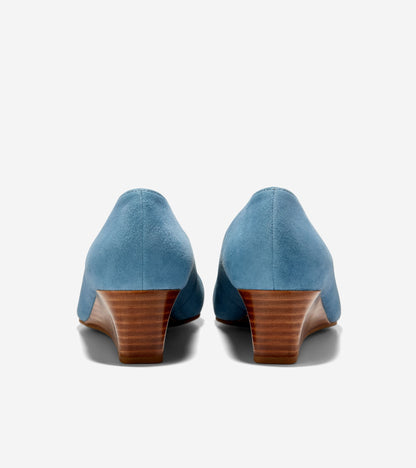 Women's Go-To Malta Bow Wedges in Blue | Cole Haan
