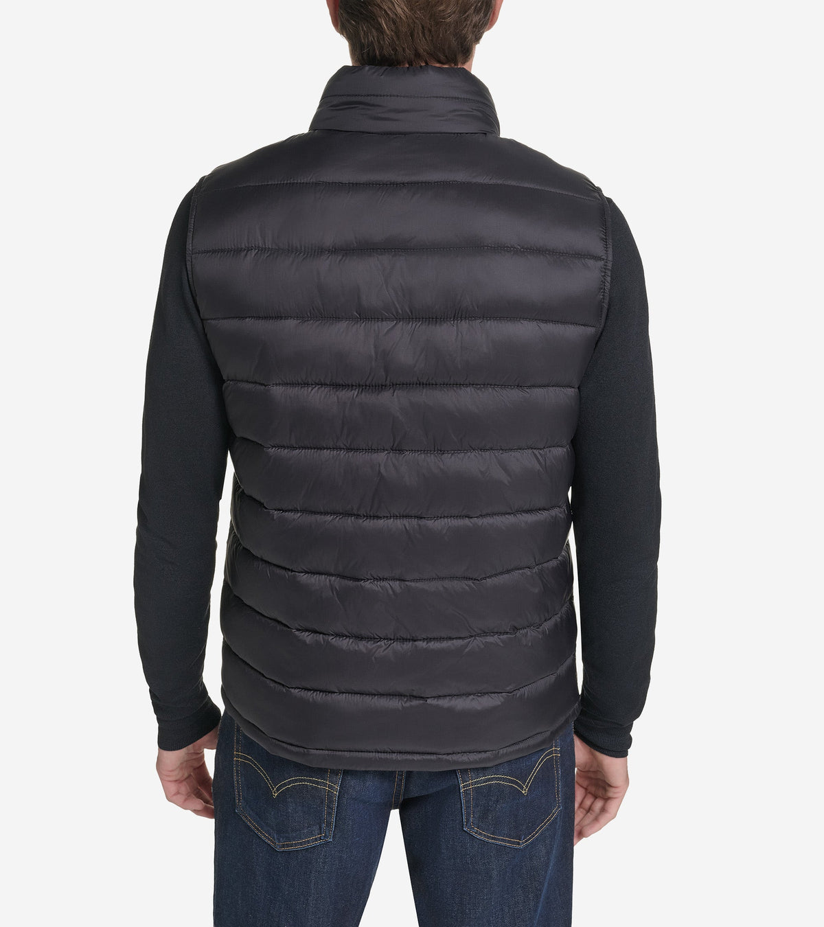 Men's Nylon Puffer Vest in Black | Cole Haan
