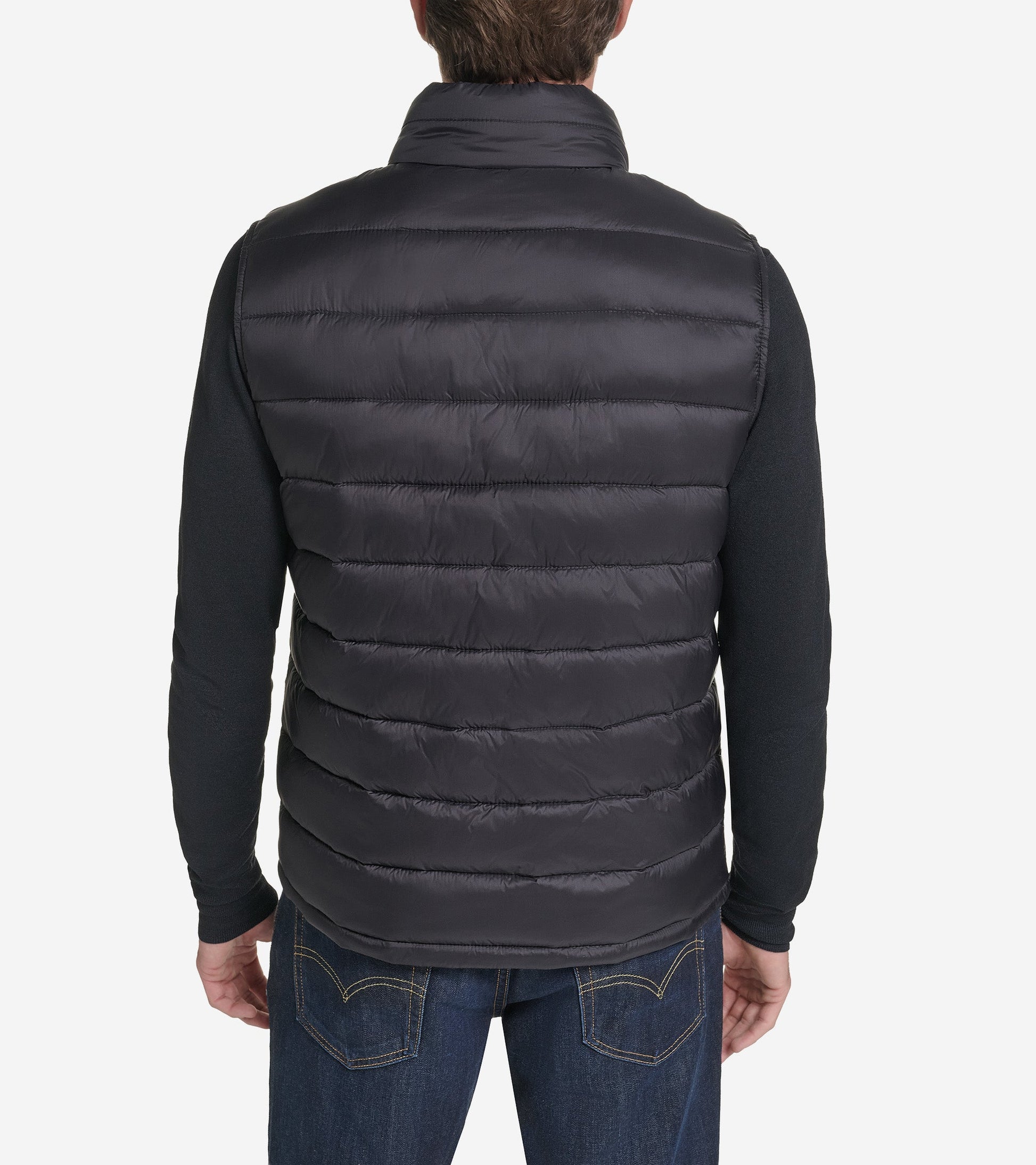 Men's Nylon Puffer Vest in Black | Cole Haan