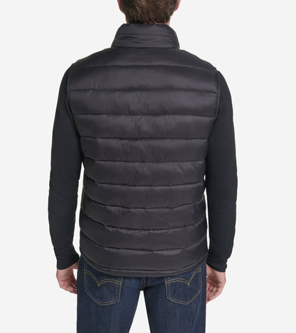 Men's Nylon Puffer Vest in Black | Cole Haan