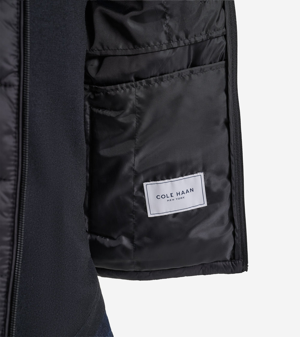 Men's Nylon Puffer Vest in Black | Cole Haan