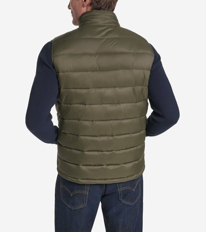 Men's Nylon Puffer Vest in Green | Cole Haan
